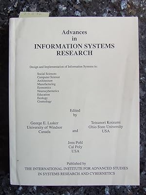 Advances in Information Systems Research. Proceedings of the 5th International Conference on Syst...