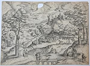Landscape with St. John (from a set of five Landscapes with Biblical subjects and Saints). Landsc...