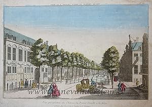 Optica prent "Vue perspective du Chateau du Prince Gracht a la Haye".