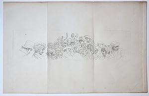[Antique etching/ets] Study print: studies of heads. [Etudes gravées de Jacob Ernst Marcus]/Studi...
