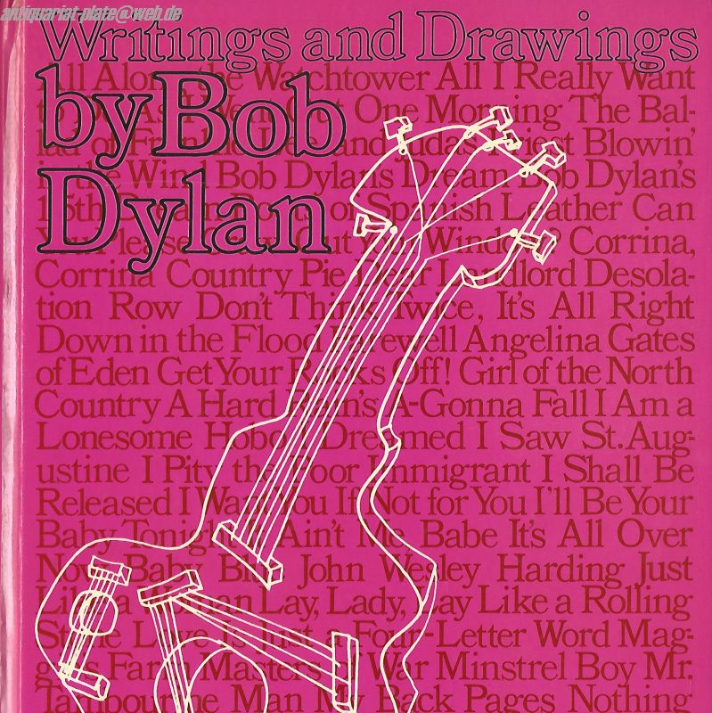 Writings and Drawings by Bob Dylan. by Dylan, Bob Hardcover. (1972
