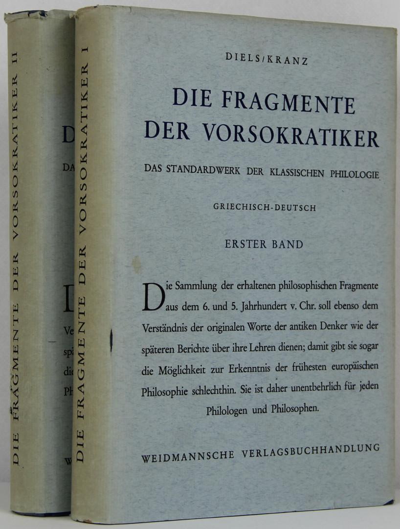 Die Fragmente der Vorsokratiker: Griechisch und Deutsch.; Funfte auflage herausgegeben von Walther Kranz