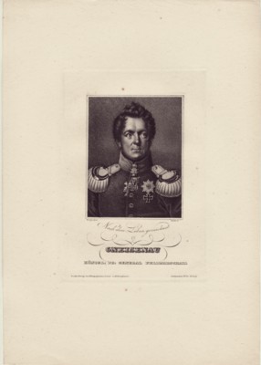 Gneisenau. (1760-1831). Königlich Preußischer Generalfeldmarschall. Nach dem Leben gezeichnet. Or...