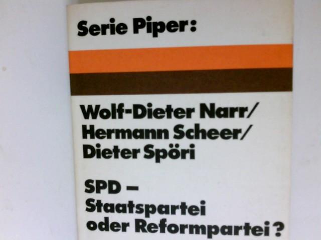 SPD, Staatspartei oder Reformpartei? (Serie Piper ; 125) (German Edition)