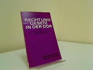 Recht und Gesetz in der DDR : Eine Information über sozialist. Strafrechtspflege / Ms.: Herbert K...
