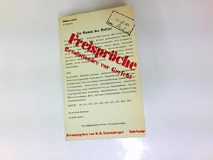 Freisprüche : Revolutionäre vor Gericht. Hrsg. von