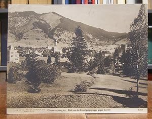 Oberammergau, Blick von der Kreuzigungsgruppe gegen den Ort. Orig. s/w-Photographie der NPG. Bild...