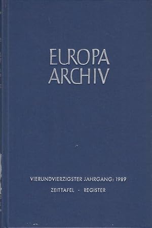 Europa-Archiv : Zeitschrift für Internationale Politik. 44. Jahr 1989, Zeittafel, Register