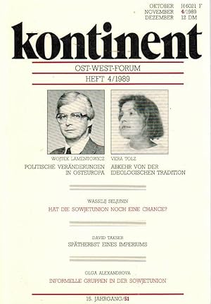 Kontinent - Ost-West-Forum, Heft 4 / 1989