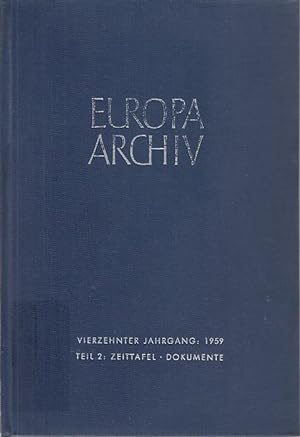 Europa-Archiv : Halbmonatsschrift der Deutschen Gesellschaft für Auswärtige Politik, 14. Jahrgang...