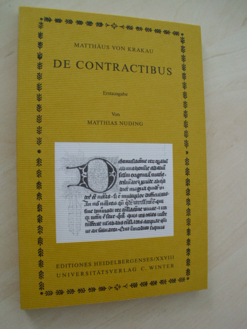 Matthäus von Krakau: De contractibus