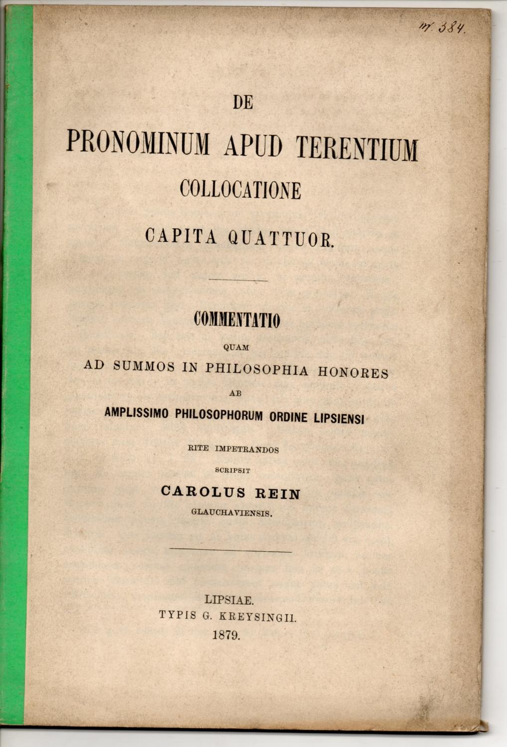 Dissertation 1879
