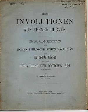 Über Involutionen auf ebenen Curven. Dissertation.