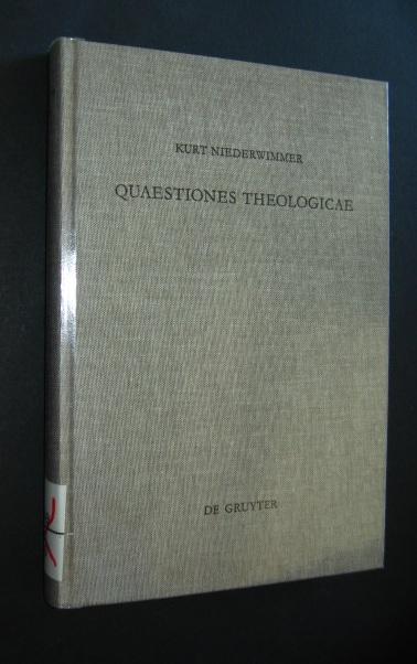 Quaestiones theologicae: Gesammelte Aufsätze (Beihefte zur Zeitschrift für die neutestamentliche Wissenschaft, 90, Band 90)