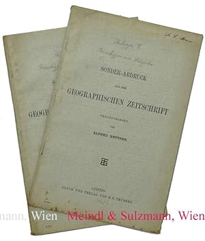 Reiseskizzen aus Südafrika. Sonder-Abdruck aus der Geographischen Zeitschrift. Herausgegeben von ...