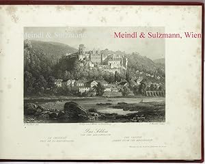 12 Stahlstiche mit Ansichten von Heidelberg.
