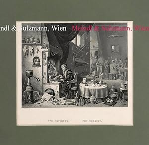 "Der Chemiker - The Chemist".- Aus: A. Görling. Dresdner Gallerie.