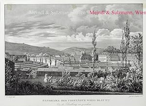 "Panorama der Vorstädte Wiens . Von der Elendbastey aus gezeichnet". Aus: Journal pittoresque.