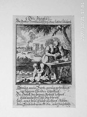 Ziegler, Kupferstich, um 1700, 13x8 cm Bildformat