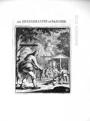 Seiler, De Lyndraayer of Baander. Kupferstich, um 1704, 10x8 cm Bildformat