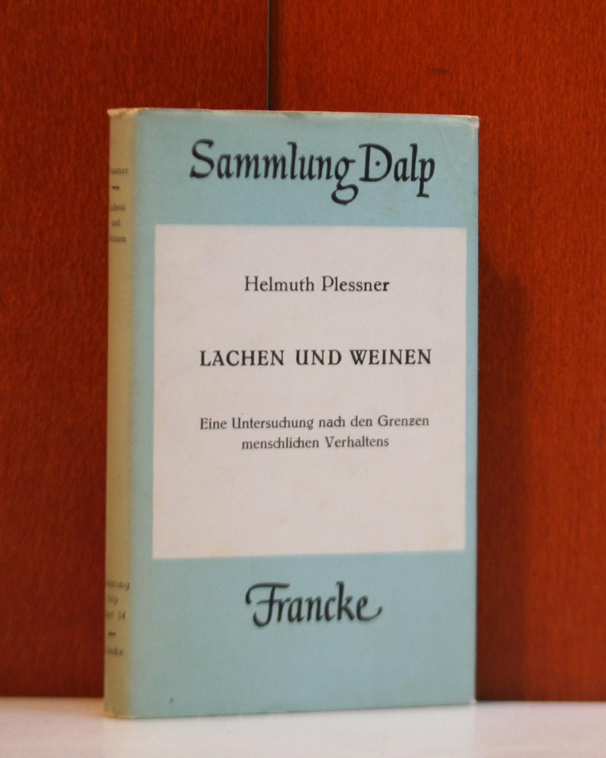 helmuth plessner lachen und weinen