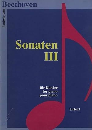 Sonaten für Klavier, III. Urtext. Herausgegeben von Istvan Mariassy und Tamas Zaszkaliczky. K 109.