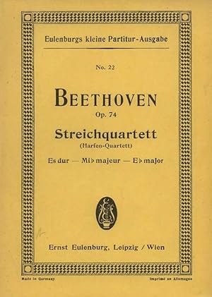 Op. 74. Streichquartett (Harfen-Quartett). Quartett No. 10 Es dur für 2 Violinen, Viola und Violo...