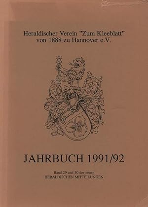 Jahrbuch 1991/92. Doppel-Band 29 und 30 der neuen Heraldischen Mitteilungen.
