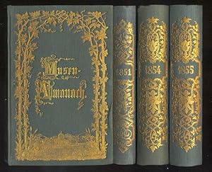 Deutscher Musen-Almanach. Hier die Bände: 1851, 1853, 1854, 1855. Der Band für das Jahr 1852 fehl...