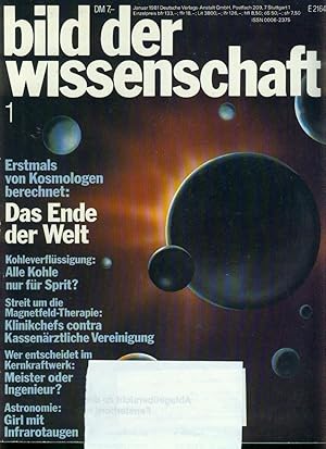 Bild der Wissenschaft - Jahrgang 1981 - Hefte 1-12 komplett, ohne Jahrgangsverzeichnis