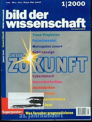 Bild der Wissenschaft - Jahrgang 2000 - Hefte 1-12 komplett, ohne Jahrgangsverzeichnis