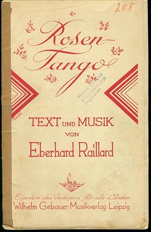 Rosen-Tango Text und Musik von Eberhard Railland Noten für Salon-Orchester