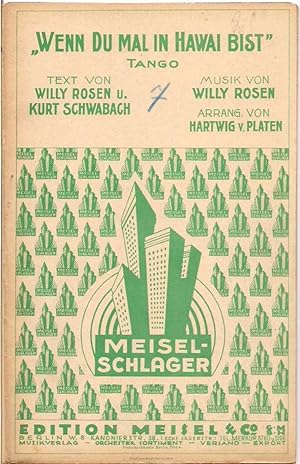 Salon-Orchester - "Wenn du mal wieder in Hawai bist" - Tango