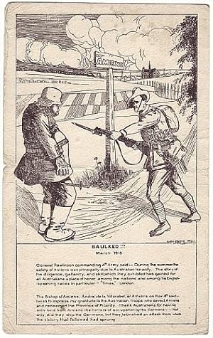 Baulked !!! March 1918 (Cartoon).