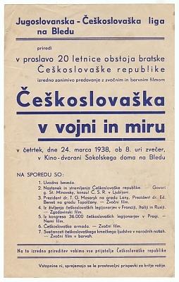 Ce koslova ka v vojni in miru (= die Tschechoslowakei in Krieg und Frieden). Jugoslovanska Ce kos...