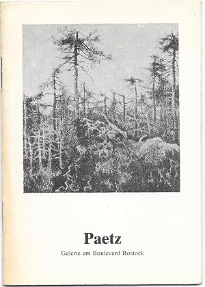 Paetz - Radierungen, Lithographien, Studien - Ausstellung vom 13.März - 12.April 1984 in der Gale...
