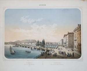 Genève Vue prise du Quai du Mont Blanc - Ginebra Vista tornada desde el Muelle del Monte-Blanco