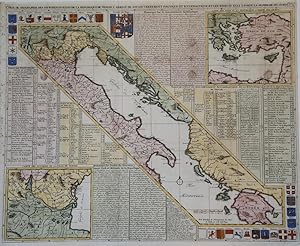 Carte de geographie des differents etats de la Republique de Venise, l?abregè de son gouvernement...