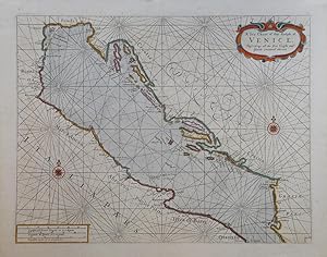 A sea chart of the gulph of Venice decribing all the sea coasts and islands container therin