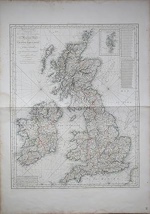 Nouv.le Carte Gèo-Hydrographique des Isles Britanniques ou Royaume Uni de Grande-Bretagne et d'Ir...
