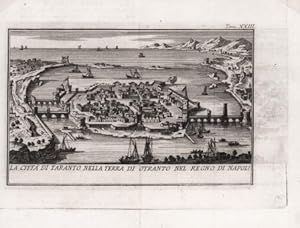 La città di Taranto nella Terra d' Otranto nel Regno di Napoli