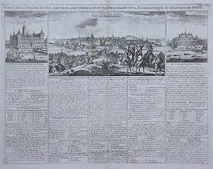 Carte de la maison du Roy, des Etats, des Consells et du Governement Civil, Eclesiastique, et Mil...