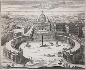 Disegno della Prospettiva de Portici nella Piazza di S. Pietro in Vaticano.