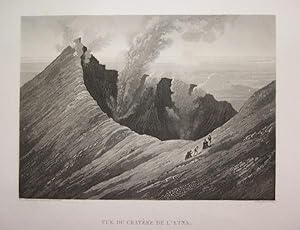 Vue du cratère de l'Etna