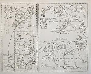 Hispania et Africae pars Occidentalis/ Baeticae Partis uberior descriptio/ Italiae Pars Cum vicin...