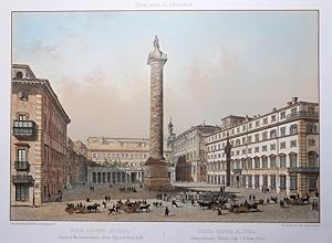 Piazza Colonna al Corso, Colonna Antonina - Palazzi Chigi e di Monte Citorio