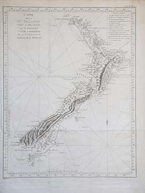 Carte de la N.le Zelande visiteée en 1769 et 1770 par le Lieutenant J. Cook commandant de l'Endea...