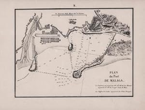 Plan du port de Malaga