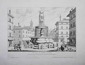 Fontana in piazza Giudea nel Rione della Regola Achitet.a di Giacomo della Porta