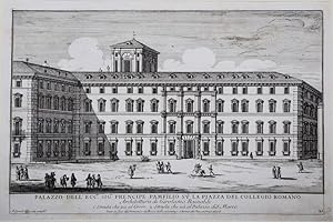 Palazzo dell'Ecc.mo Sig.r prencipe Pamfilio su la piazza del Collegio Romano Architettura di Giro...